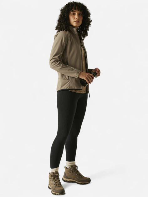 Куртка демисезонная женская Softshell Regatta Womens Moutdale RWL283-4S8 34 Коричневая (5063516144922) - Фото 3 Куртка демисезонная женская Softshell Regatta Womens Moutdale RWL283-4S8 34 Коричневая (5063516144922) - изображение 3