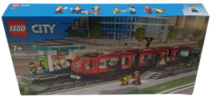 Zestaw klockow LEGO City Tramwaj miejski ze stacja 811 elementow (60423) (955555911503645) - Outlet - obraz 2
