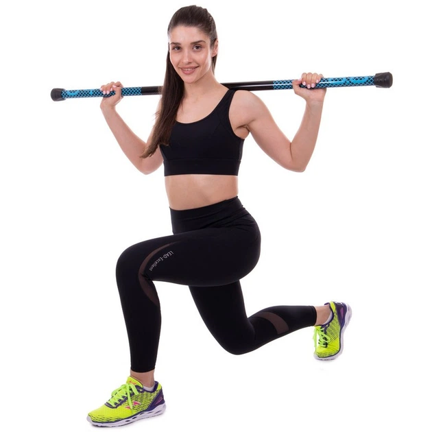 Палиця гімнастична (бодібар) Zelart Modern Body Bar 2611-4 4 кг Black-Blue - Фото 3 Палиця гімнастична (бодібар) Zelart Modern Body Bar 2611-4 4 кг Black-Blue - зображення 3