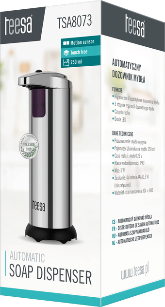 Автоматичний дозатор мила Teesa TSA8073 - зображення 5