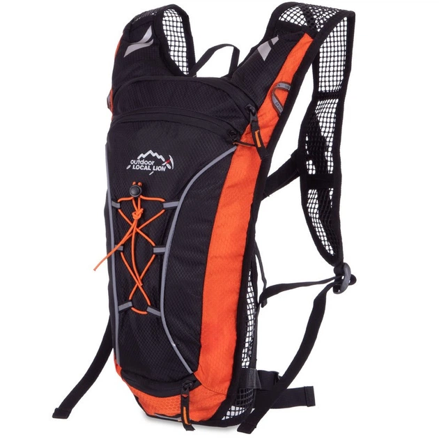 Рюкзак спортивний SP-Sport Local Lion L558 об'єм 5л Black-Orange - зображення 2