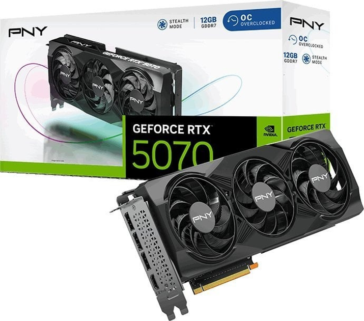 Karta graficzna PNY PCI-Ex GeForce RTX 5070 OC 12GB GDDR7 (192bit) (2587/28000) (HDMI, 3 x DisplayPort) (VCG507012TFXPB1-O) - obraz 9
