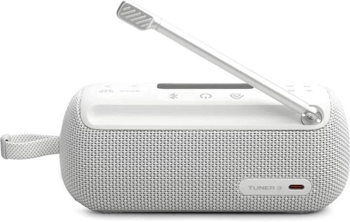 Głośnik przenośny JBL Tuner 3 z funkcją FM-radio White (JBLTUNER3WHT) - obraz 3