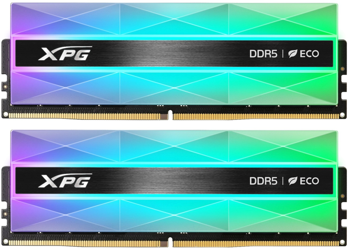 Pamięć RAM ADATA DDR5-6000 32768MB PC5-48000 (Kit of 2x16384) XPG Lancer Neon RGB Silver (AX5U6000C3016G-DCLANRSG) - obraz 1