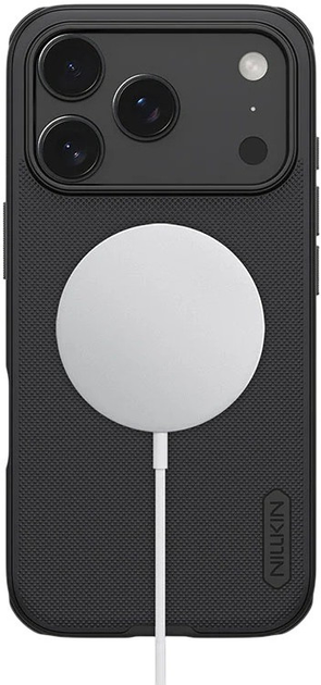 Etui Nillkin Super Frosted Shield Pro Magnetic do Apple iPhone 17 Pro Max Czarny (6902048303768) - obraz 5