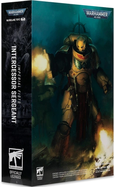 Figurka McFarlane WARHAMMER 40K Intercessor Sergeant - Imperial Fist - Gold Label 7in 10954mcf (787926109542) - obraz 6