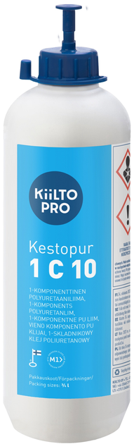 Поліуретановий клей Kiilto Kestopur 1 C 10 0.75 л (6411512335759) - зображення 1