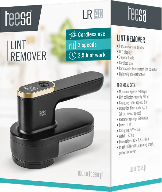 Машинка для стрижки ковтунців Teesa LR40 - зображення 7