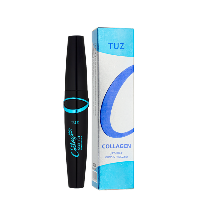 Туш для вій підкручуюча водостійка Tuz Collagen Sky-High Curves Mascara 0538 - зображення 2