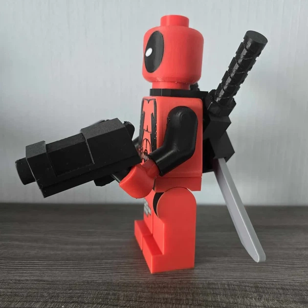 Фігурка персонаж Deadpool у стилі конструктора з аксесуарами. Aivory - изображение 3