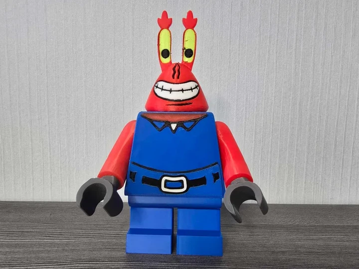 Фігурка персонаж Містер Крабс (Mr. Krabs) у стилі конструктора. Aivory - изображение 3