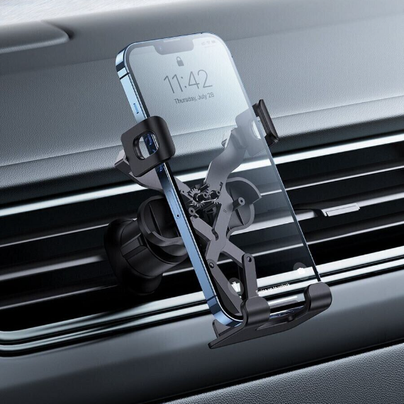 Гравитационный Держатель для Телефона в Машину Baseus Stable Gravitational Car Mount Lite SUWX010001 в Воздуховод Подставка для Телефона в Авто на Дефлектор - изображение 3