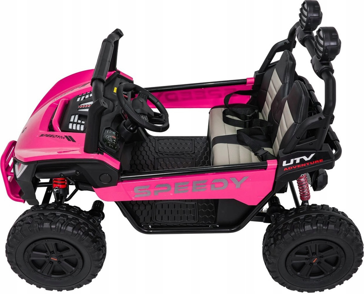 Електричний баггі для дітей Speedy 4 x 4 Рожевий (5903864986860) - зображення 4