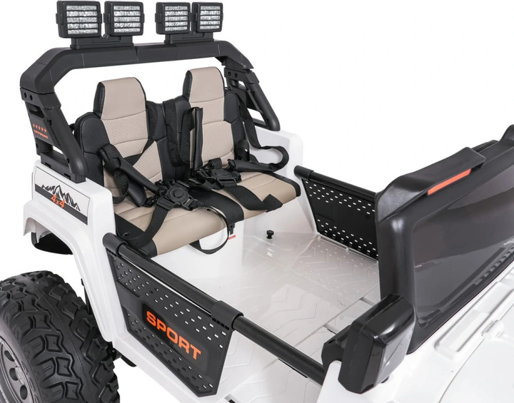 Buggy elektryczny dla dzieci Ramiz Extreme Sport 4 x 4 Biały (5903864985290) - obraz 6