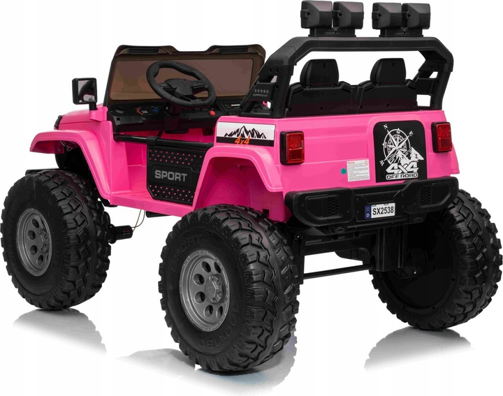 Buggy elektryczny dla dzieci Ramiz Extreme Sport 4 x 4 Różowy (5903864985283) - obraz 2