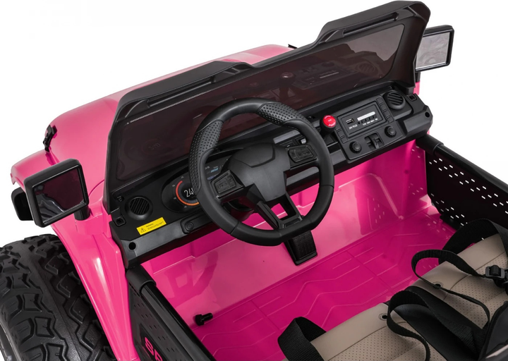 Buggy elektryczny dla dzieci Ramiz Extreme Sport 4 x 4 Różowy (5903864985283) - obraz 6