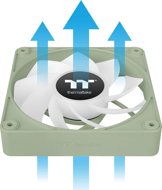 Zestaw wentylatorów Thermaltake CT120 EX Reverse ARGB Sync (3-Fan Pack) Matcha Green (CL-F198-PL12MG-A) - obraz 4