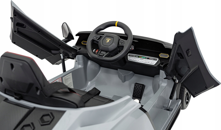 Електричний автомобіль для дітей Lamborghini Invencible Сірий (5903864942354) - зображення 5