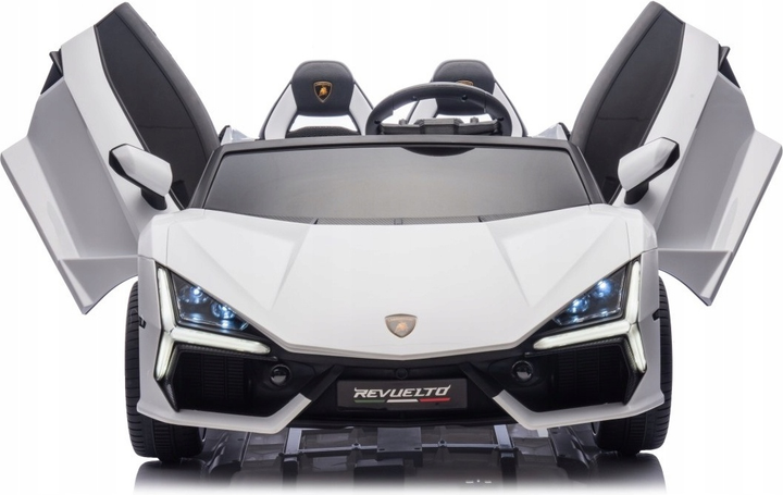 Samochód elektryczny dla dzieci Ramiz Lamborghini Revuelto Xl Biały (5903864984538) - obraz 4
