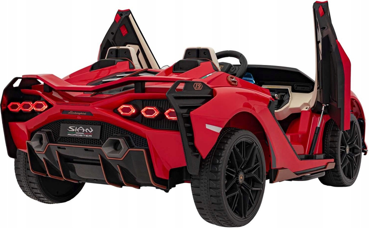 Samochód elektryczny dla dzieci Ramiz Lamborghini Sian Czerwony (5903864943085) - obraz 2