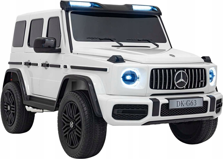 Електричний автомобіль для дітей Ramiz Mercedes Benz G63 AMG Strong Білий (5903864943016) - зображення 1