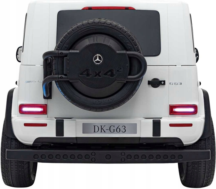 Електричний автомобіль для дітей Ramiz Mercedes Benz G63 AMG Strong Білий (5903864943016) - зображення 5