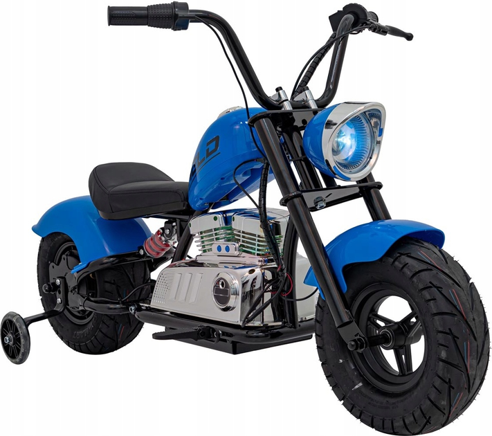 Електричний мотоцикл для дітей Ramiz Chopper Warrior синій (5903864944556) - зображення 1