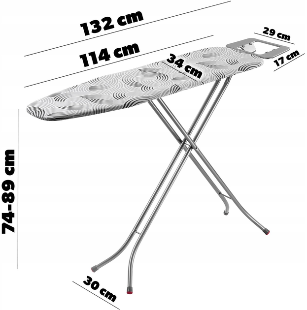 Прасувальна дошка Kadax 114 x 34 см (5903699457177) - зображення 4
