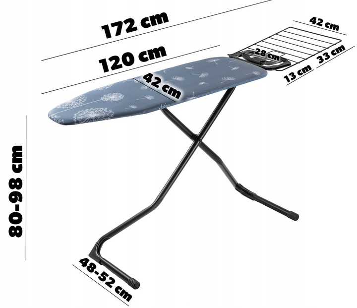 Прасувальна дошка Kadax 120 x 42 см (5903699457146) - зображення 4