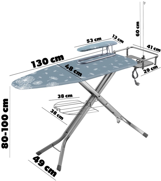Прасувальна дошка Kadax Full 130 x 48 см (5903699469286) - зображення 8
