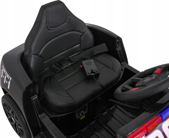 Buggy elektryczny dla dzieci Ramiz Policja 911 Agency Czarny (5903864984941) - obraz 3