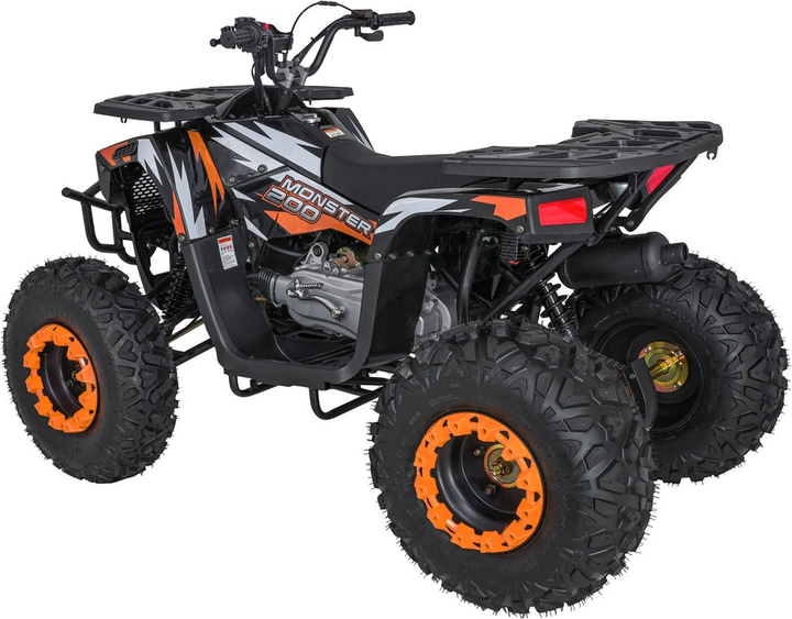 Quad spalinowy dla dzieci Ramiz Monster 200CC Pomarańczowy (5903864983814) - obraz 3