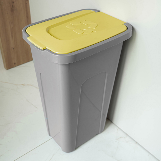 Kosz do segregacji odpadów Kadax z pokrywą 30 l (5906638302286) - obraz 5
