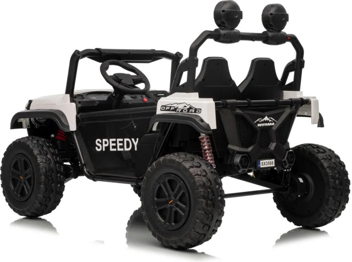 Електричний позашляховик для дітей Passion 4 x 4 білий (5903864986938) - зображення 3