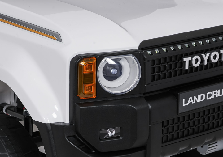 Samochód terenowy elektryczny dla dzieci Ramiz Toyota Land Cruiser Prado Biały (5903864983517) - obraz 4