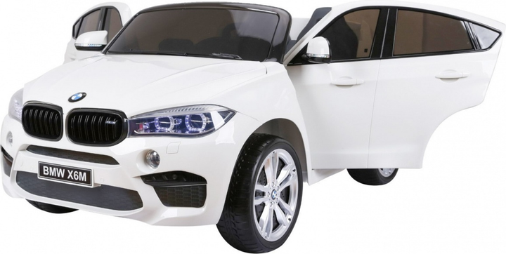 Samochód elektryczny dla dzieci Ramiz BMW X6M dla 2 dzieci Biały (5903864906301) - obraz 5