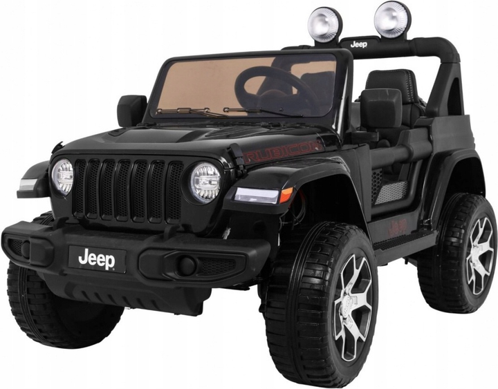 Samochód terenowy elektryczny dla dzieci Ramiz Jeep Wrangler Rubicon Czarny (5903864906851) - obraz 1