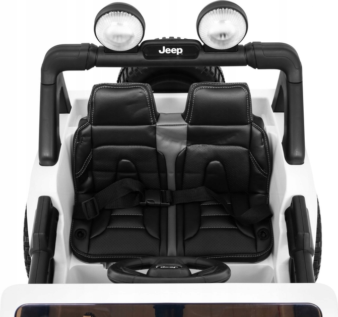 Електричний позашляховик для дітей Jeep Wrangler Rubicon білий (5903864906837) - зображення 4