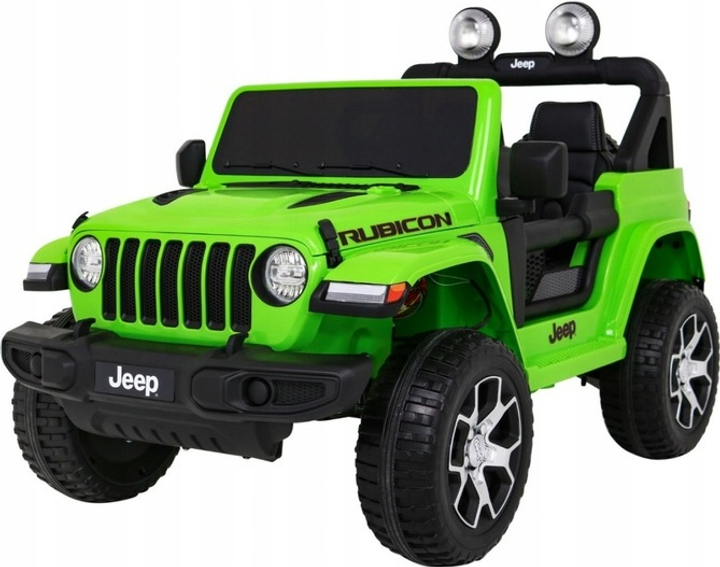 Samochód terenowy elektryczny dla dzieci Ramiz Jeep Wrangler Rubicon Zielony (5903864904963) - obraz 1