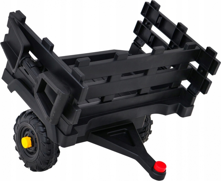 Traktor elektryczny dla dzieci Ramiz Ramiz z rzyczepką Czarny (5903864913262) - obraz 6