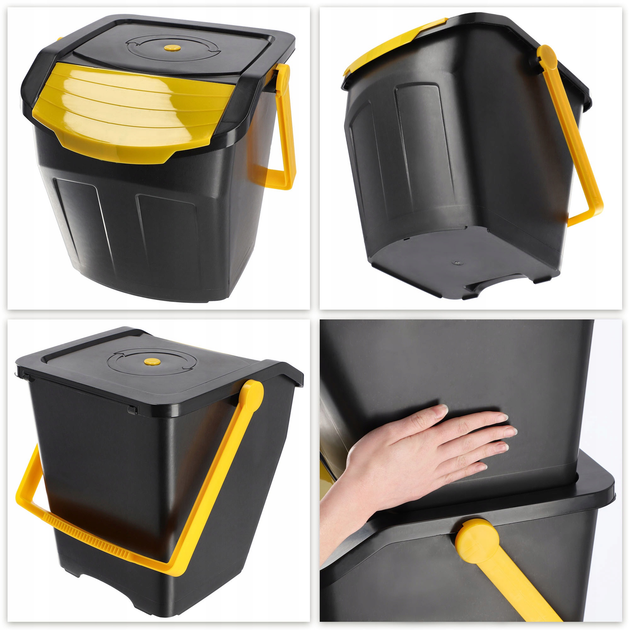 Zestaw koszy do segregacji odpadów Kadax 25 l 2 szt (5903699454213) - obraz 3