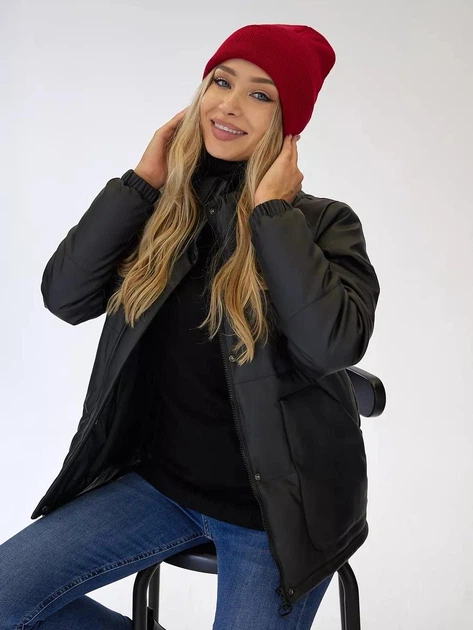 Вязаная шапка бини Лопата NEW One-size Красный - Фото 6 Вязаная шапка бини Лопата NEW One-size Красный - изображение 6