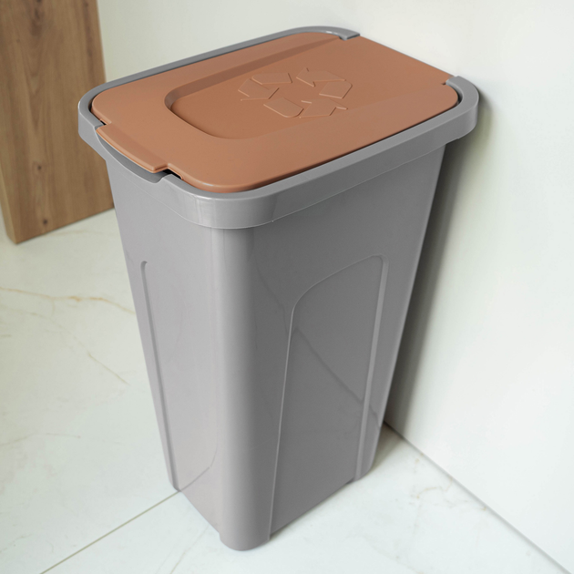 Kosz do segregacji odpadów Kadax z pokrywą 30 l (5906638302293) - obraz 5