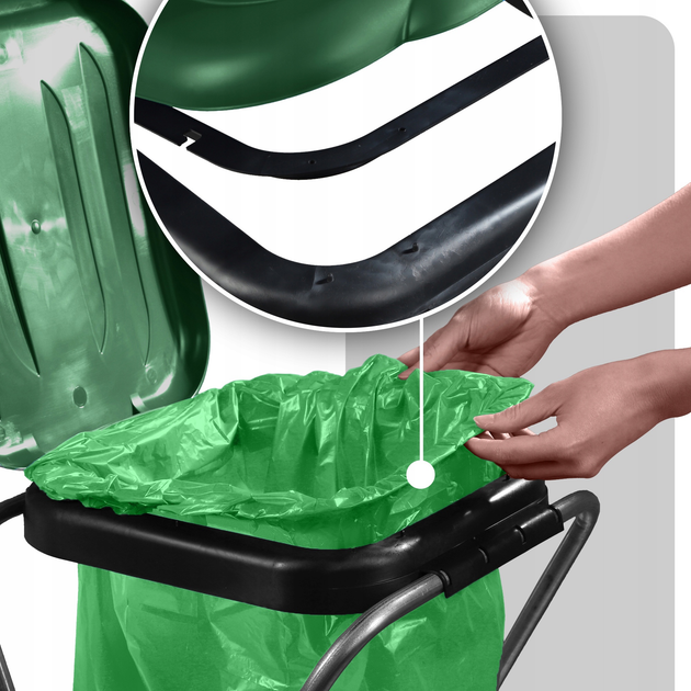 Підставка для пакетів для сортування сміття Kadax 120 л (5903699475850) - зображення 5