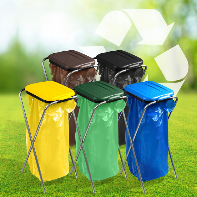 Підставка для пакетів для сортування сміття Kadax 120 л (5903699475850) - зображення 9