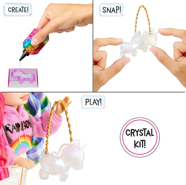 Лялька Rainbow High Creative Crystals Fashion Doll Amaya (121411) (0035051121411) - зображення 4