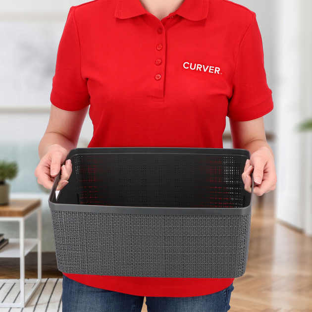 Koszyk na drobiazgi Curver 12 l Ciemno-szary (3253921905078) - obraz 7