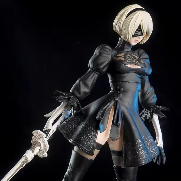 Аниме фигурка 27 см NieR: Automata 2B статуэтка с мечом из видеоигры, очень большая красивая - Фото 2 Аниме фигурка 27 см NieR: Automata 2B статуэтка с мечом из видеоигры, очень большая красивая - изображение 2