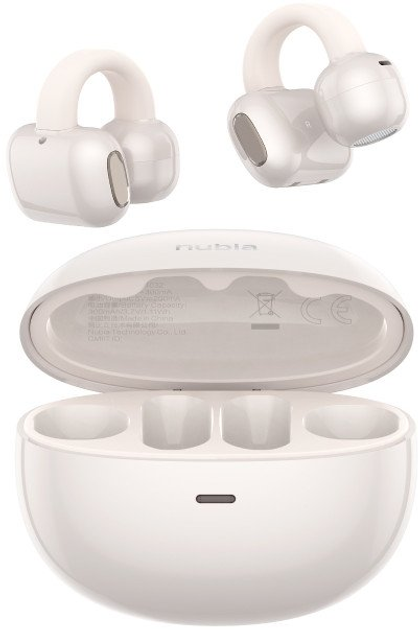 Słuchawki Nubia Live Clip Wireless White (NB-LVCLIP) - obraz 1