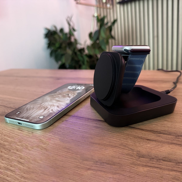Ładowarka bezprzewodowa Zens Nightstand Charger Pro 2 Wireless Black (A641-01Y) - obraz 11